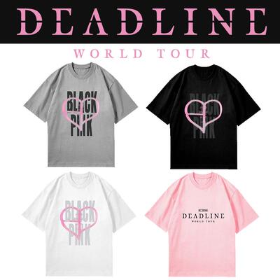 粉墨balckpink同款logo演唱会周边应援短袖衫2025回归T恤夏t