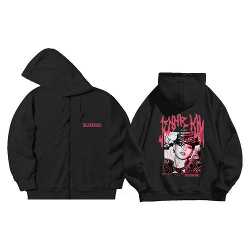 韩流 粉墨blink 拉萨 lalisa同款潮流设计感卫衣高街防晒薄款开衫