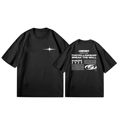 ATEEZ世界巡演同款印花上衣 男女粉丝应援衫 崔伞 宋旼琦 T恤