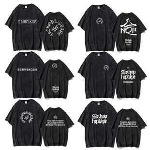 stray 洗旧潮流夏季 kids短袖 ‘hop合 圆领上衣 T恤2025款 水洗T恤衫