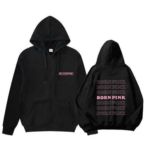 粉墨blink世巡演唱会BLACKPINK打歌服BORN PINK薄款拉链外套连帽