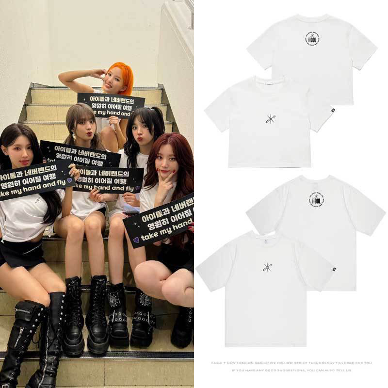 gidle2024演唱会IDOL周边赵美延叶舒华昭妍宋雨琦同款衣服短袖T恤
