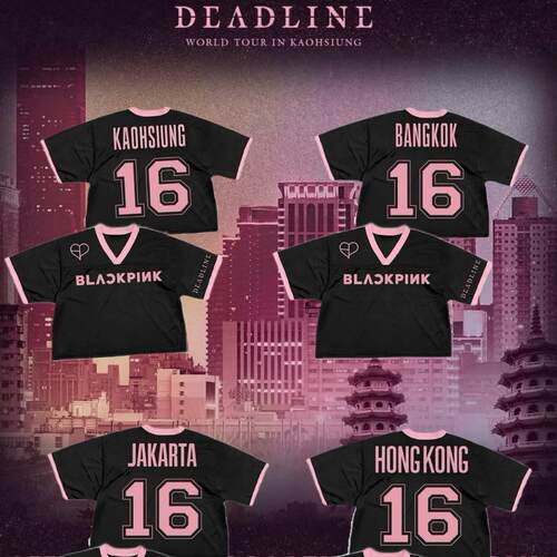 BLACKPINK粉墨高雄曼谷雅加达2025世巡演唱会周边同款快闪店衣服