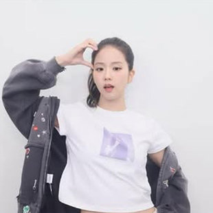 金智秀演唱会周边同款短袖T恤纯棉衣服