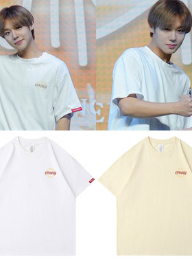 朴志训OPENING FM演唱会周边同款衣服纯棉短袖T体恤印花打底衫夏