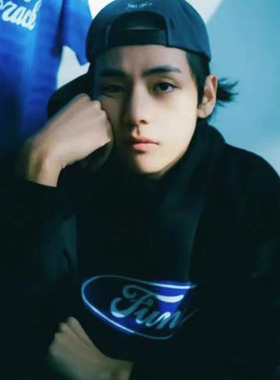 V金泰亨专辑Layover同款春秋冬宽松连帽衫纯棉休闲男女士厚T恤服