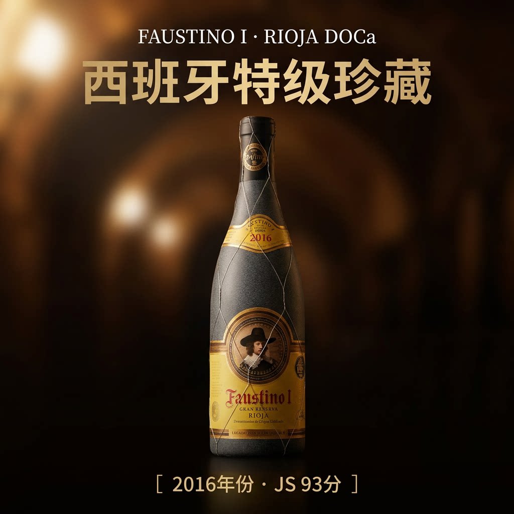 菲斯特一世西班牙里奥哈干红葡萄酒原装进口特级珍藏红酒朋友聚餐