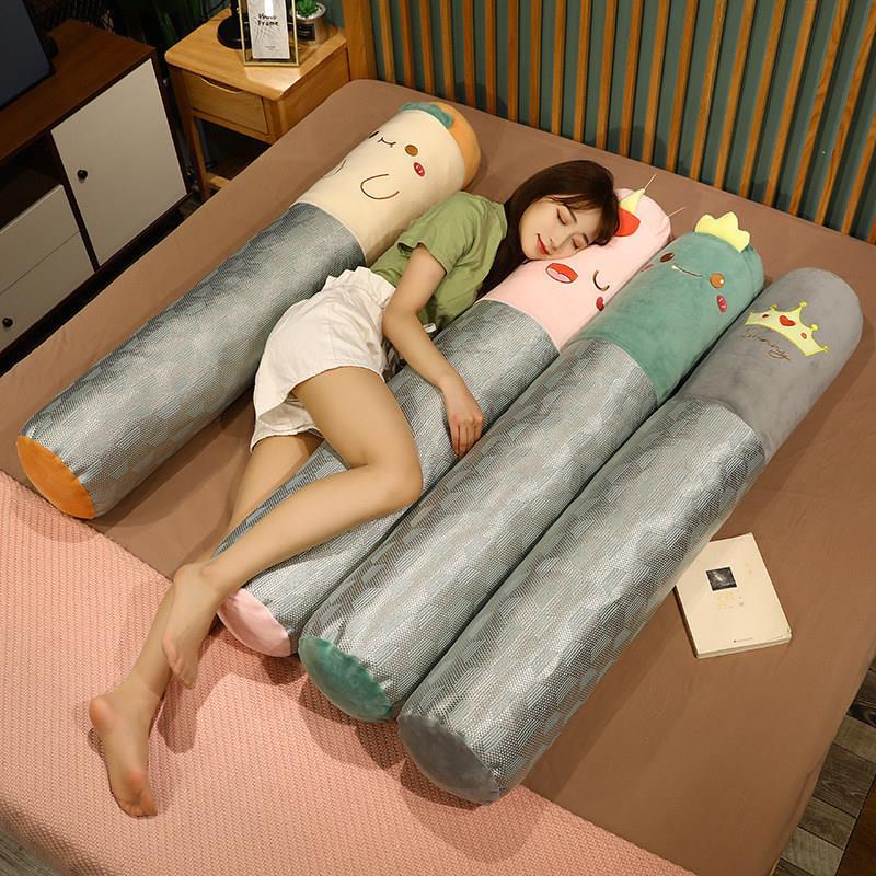 夏天冰丝席长条抱枕睡觉夹腿靠垫床上女生床缝填充圆柱儿童可