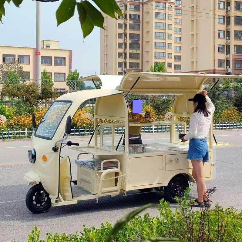 移动餐车摆摊炸鸡煎饼快餐美食车多功流动咖啡早餐摆摊车地摊打卡