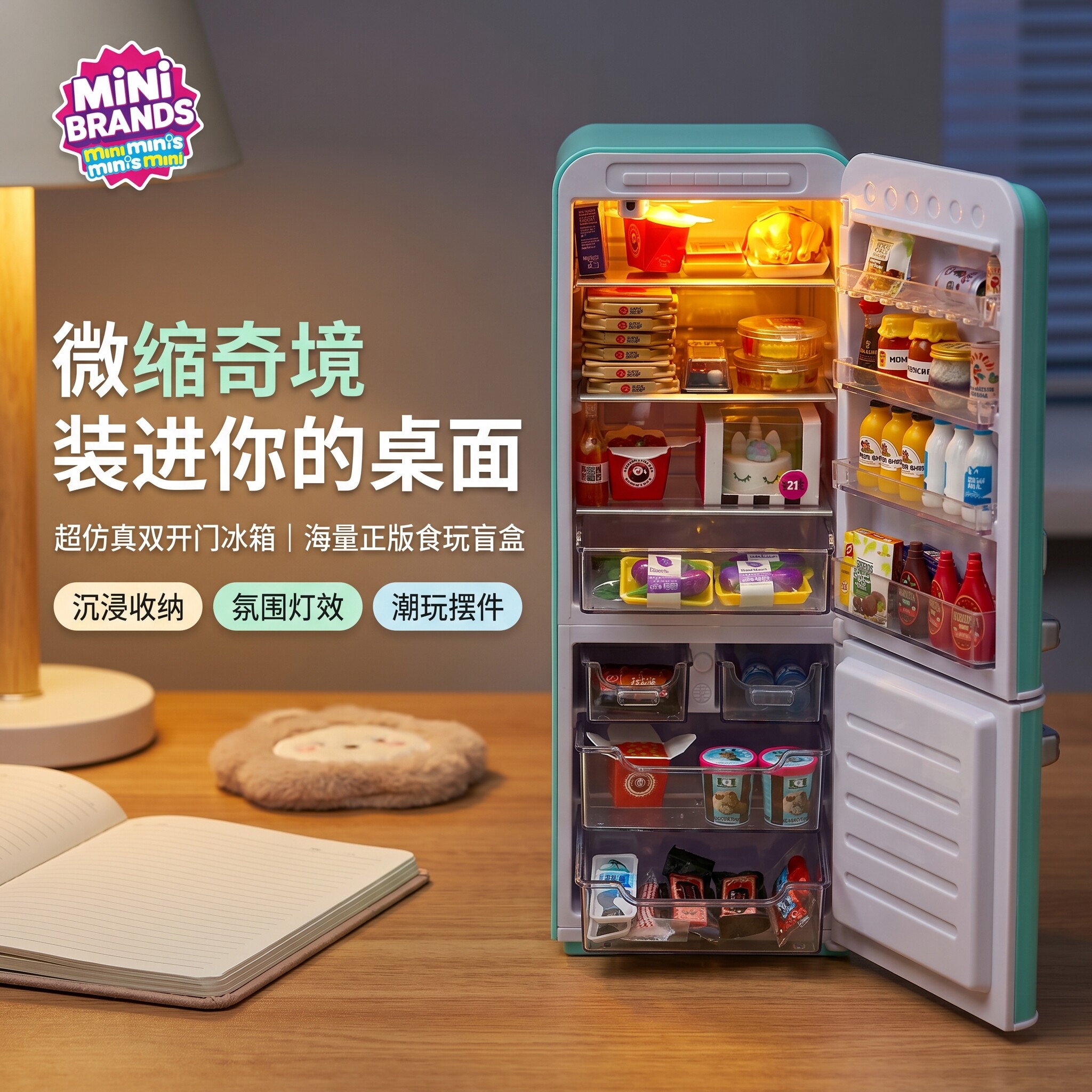 zuru正版迷你冰箱过家家