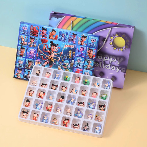 40洞盲盒玩具树脂公仔摆戳戳乐