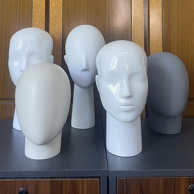 头模道具模特架包布围巾模特玻璃钢帽子假模特饰品店假发展示头模