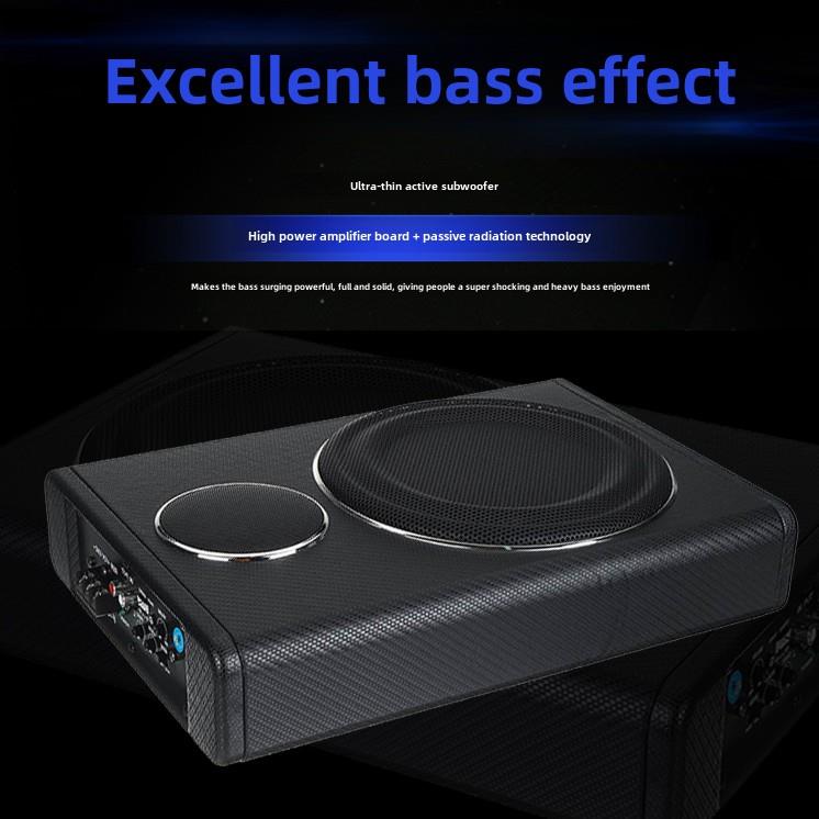 超薄带功放低音炮汽车座椅音响12V车载专用蓝牙重低音车用改装