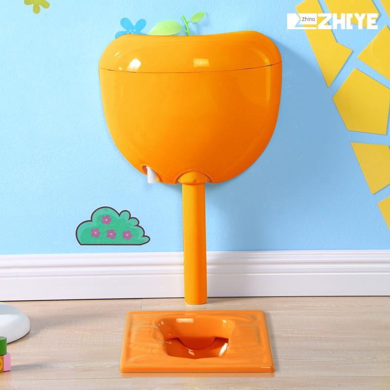 幼儿园工程小孩彩色蹲便器儿童蹲厕陶瓷大小便池卡通蹲坑宝宝蹲盆
