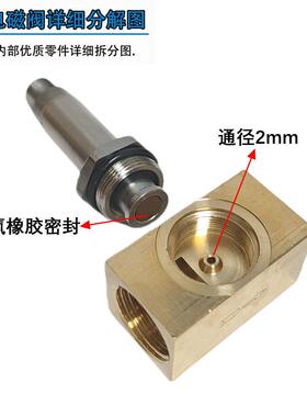 高压电磁阀8MPa20公斤80KG120公斤2分3分4分气阀AC220VDC24VDC12V