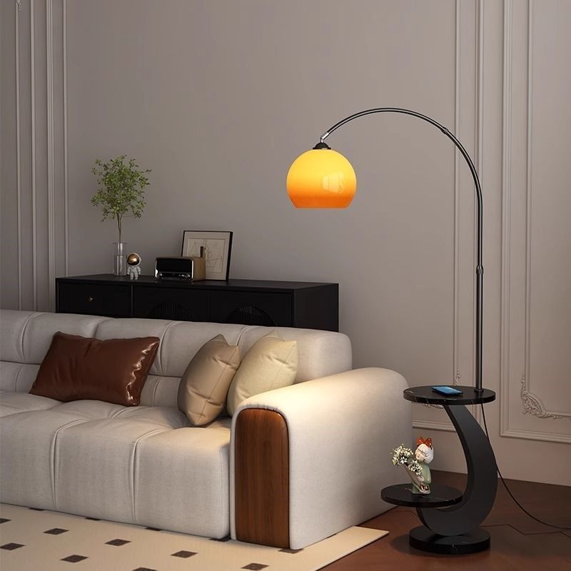 法式复古落地灯客厅沙发旁边茶几卧室床头灯级感氛围柚子灯夜灯,家装灯饰光源,置物功能落地灯,淘宝优惠券,粉丝福利购,淘宝优惠卷