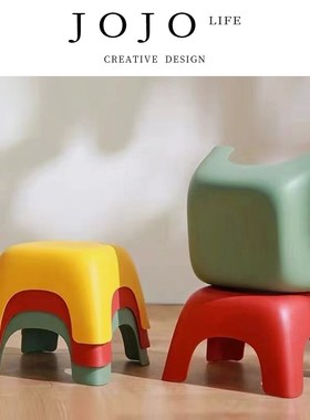JOJO L. D.elo.小板凳家用浴室矮凳防滑加厚耐用胶凳丨佩洛
