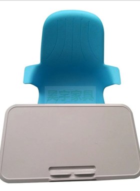 多功能蓝色学生移动培训椅大写字板会议室椅辅导班桌椅一体教学椅