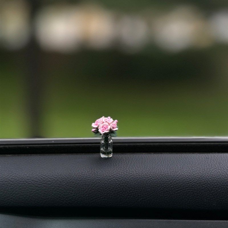 娇艳玫瑰汽车中控台窗迷你治愈系车载饰品女士车内个性漂亮,汽车用品/电子/清洗/改装,摆件,淘宝优惠券,粉丝福利购,淘宝优惠卷