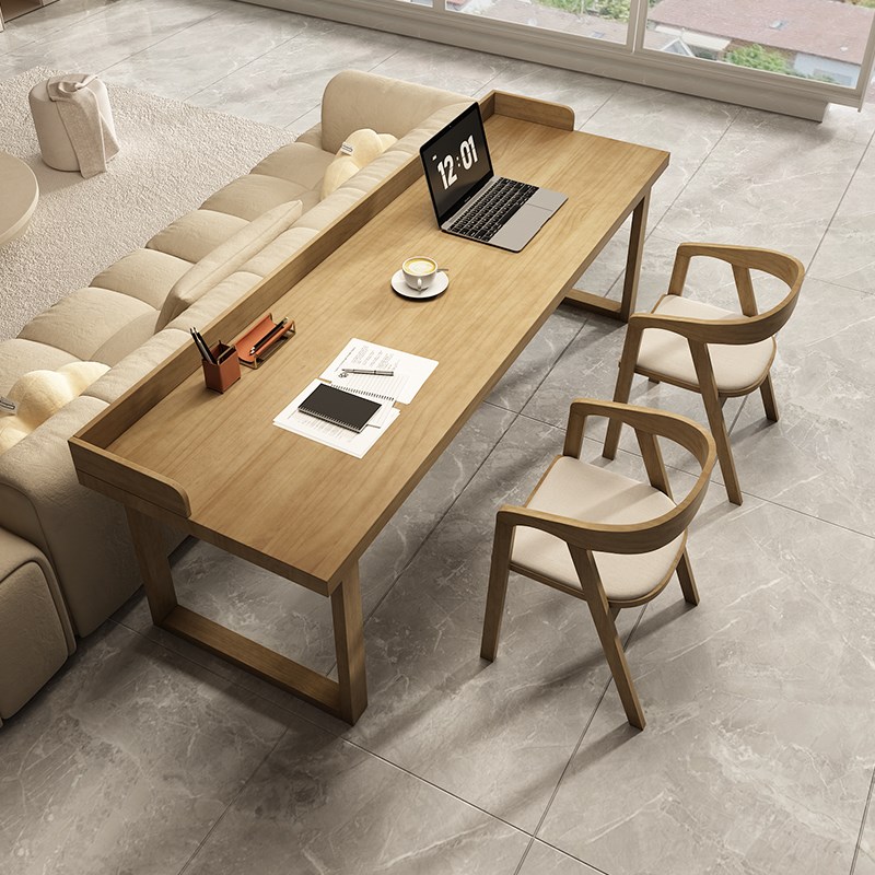 实木长书桌家用办公长条桌莫比恩工作台客厅隔断卧室人学习桌