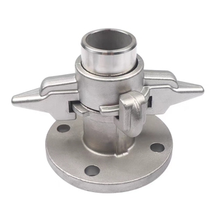 液氧槽车卸液专用软管法兰羊角快速接头DN低温储罐铜垫圈