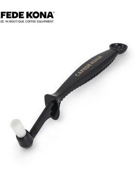 FEDE ON尼龙意式咖啡机头洗刷 洁刷弯头防烫冲煮头刷带勺