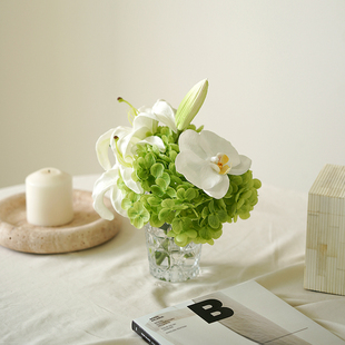 ldlie 春日影假仿真摆设艺 绣球百合客厅装饰品