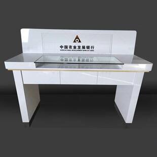 烤漆前台银行填单台资料填写示范单双面填表谘询引导台便民服务台