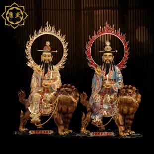 台湾纯铜鎏金太乙救苦天尊神像东极青华大帝道家铜像家用摆件中式