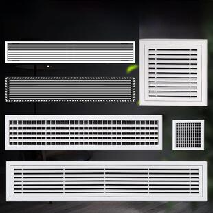 中央空调出风口格栅新风百叶通风回风检查口盖装饰塑料检查口