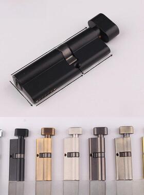 加长黑色偏心锁芯纯铜黑灰金85/ 95cm锁芯不锈钢加厚门锁芯