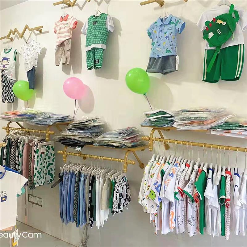 铁艺服装店展示架上墙壁挂式侧挂女童装店铺装修货架墙面壁挂衣架