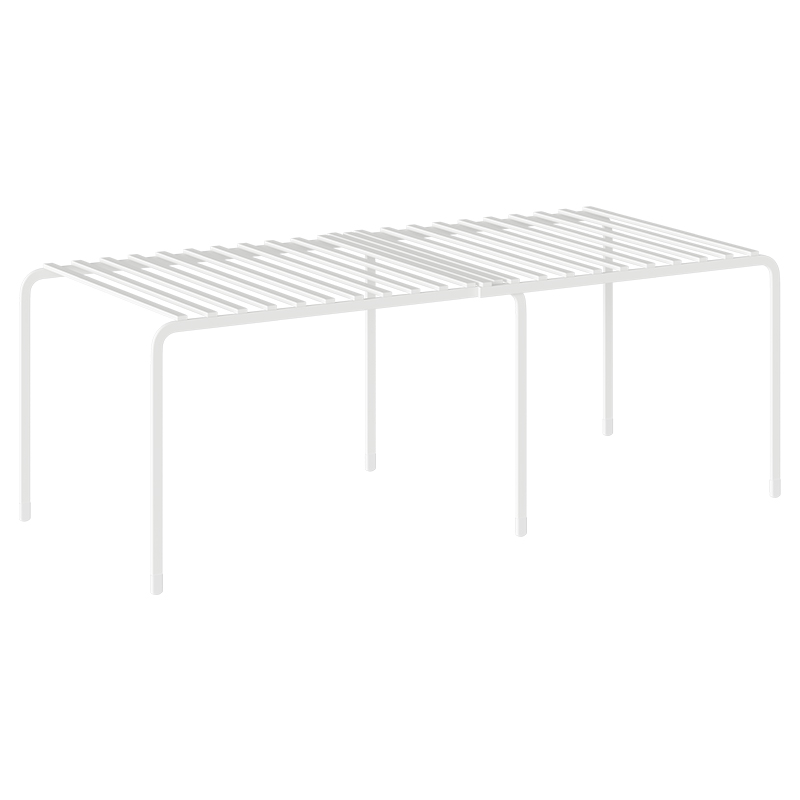 御仕家可伸缩厨房放锅架橱柜锅具收纳架子家用柜内分层隔板置物架