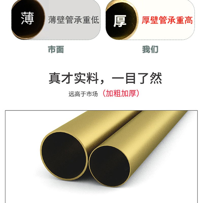 服装店金色展示双层落地架男女童装衣架可升降调节摄影楼挂衣专用