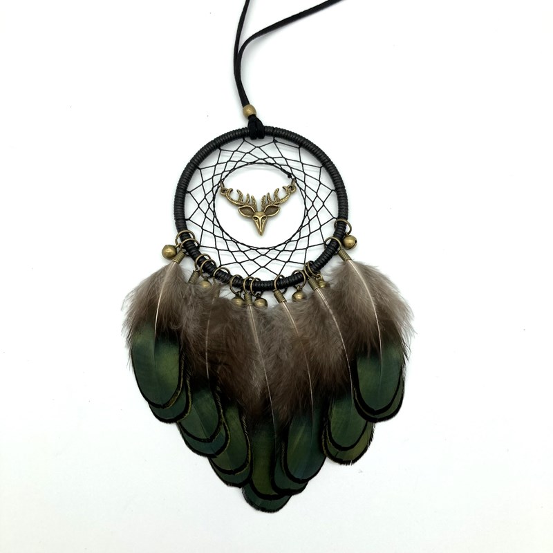 捕梦网高档汽车挂件男女精美礼物手作一路平安后视镜羽毛汽车车饰