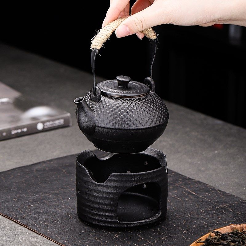 围炉煮茶茶壶陶瓷提梁壶温茶炉家用功夫茶具泡茶壶套装单壶粗陶器