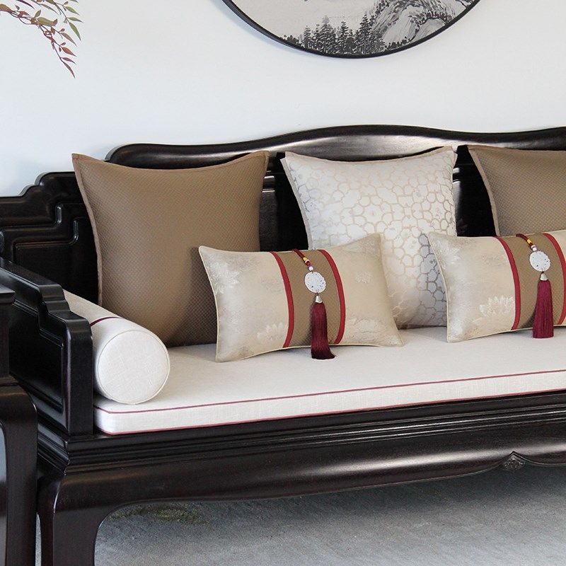 中式红木沙发坐垫乳胶高端定制古典家具棕垫罗汉床垫四季通用