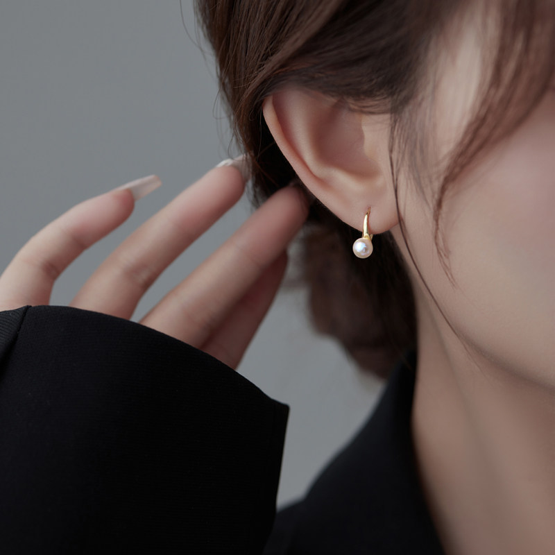 天然淡水珍珠耳钉女轻奢复古气质法式高级感耳饰耳坠耳环耳钩耳环,饰品/流行首饰/时尚饰品新,耳钉,淘宝优惠券,粉丝福利购,淘宝优惠卷