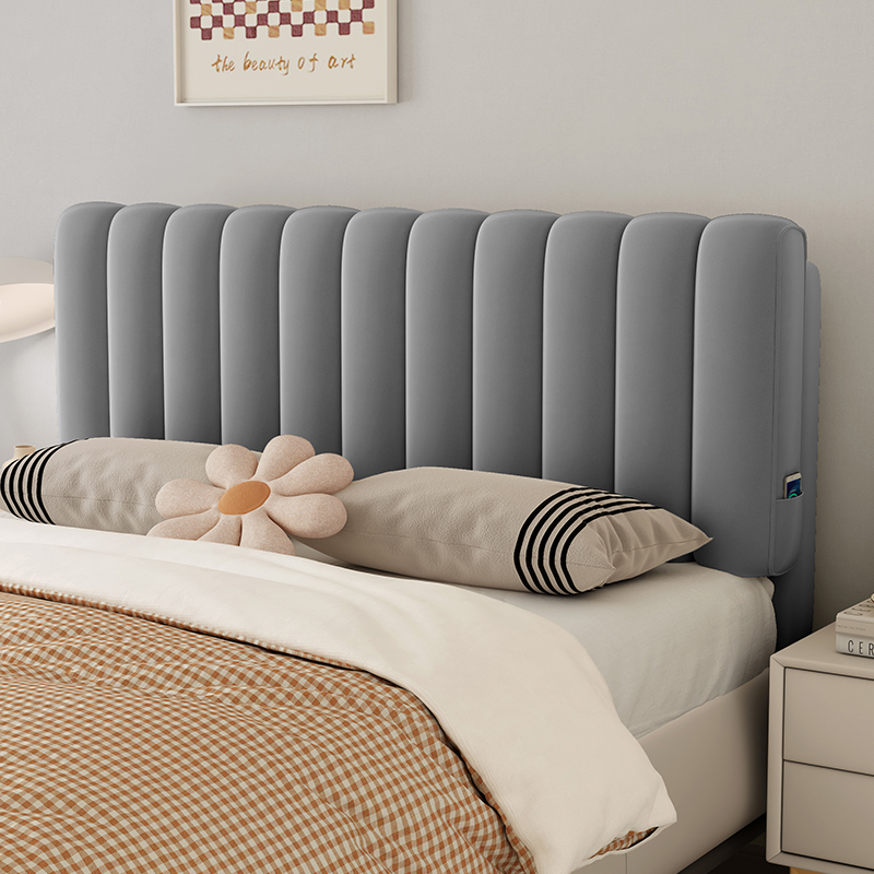 奶油风床头靠垫榻榻米软包靠背2023新款床上靠枕简约现代加厚床头