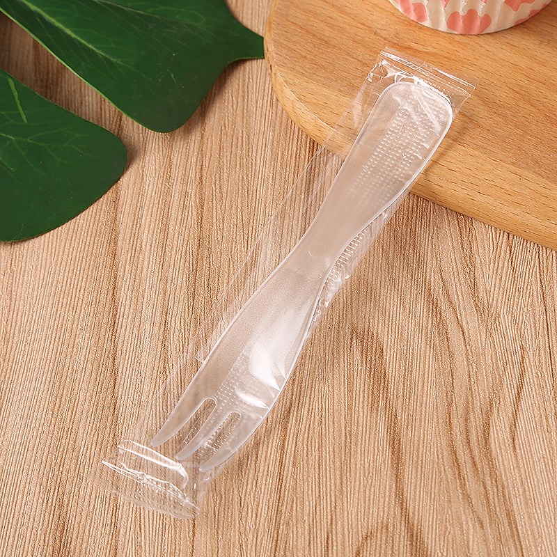 蛋糕叉勺一次性勺子塑料冰淇淋勺甜品勺水果叉布丁小勺子单独包装