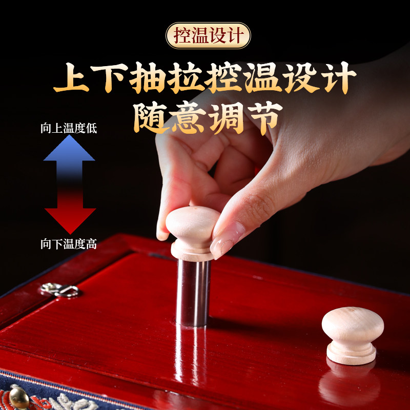 无烟督脉灸工具腰背部艾灸盒隔姜灸脊椎龙骨灸器具大号八髎艾灸箱