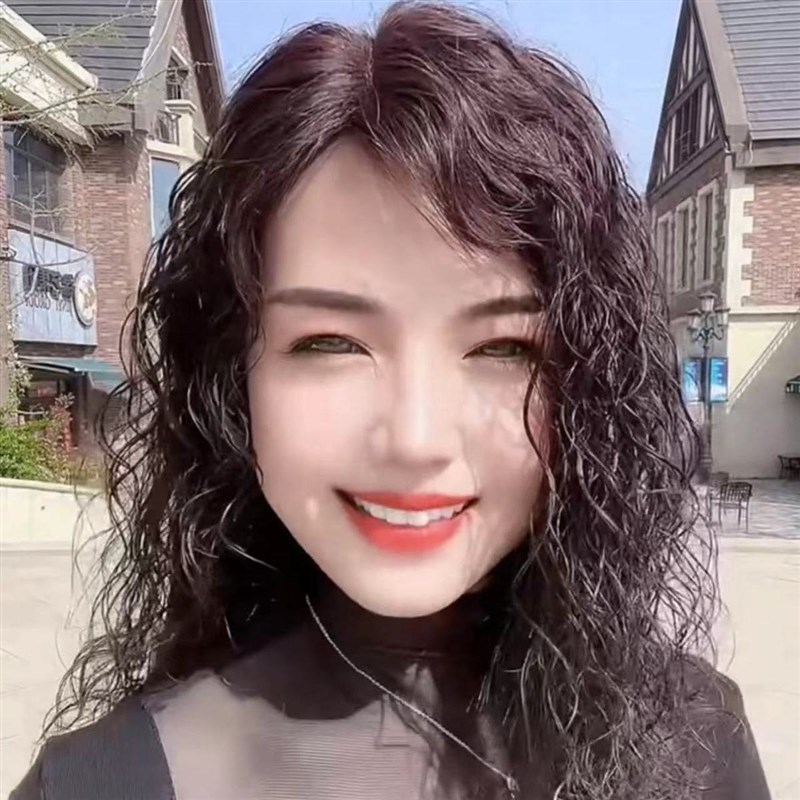 新款超轻超薄透气卷发片赵雅芝同款气质洋气假发片盘发扎发羊毛卷