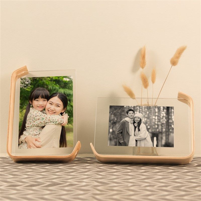 实木黑胡桃简约相框摆台定制洗照片做成6寸7寸高级感亚克力相框,家居饰品,相框/画框,淘宝优惠券,粉丝福利购,淘宝优惠卷