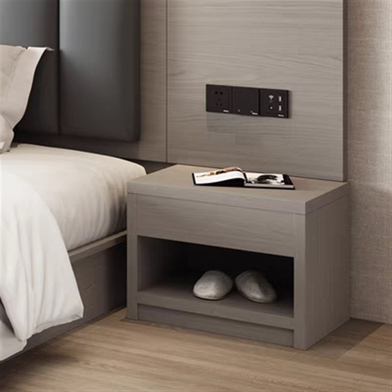 酒店家具全季同款床头柜标间全套公寓客房旅馆民宿定制双人床