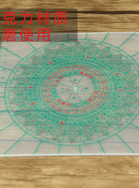 李居明八九运玄空飞星布局尺罗盘立极尺高精度综合盘二十四山