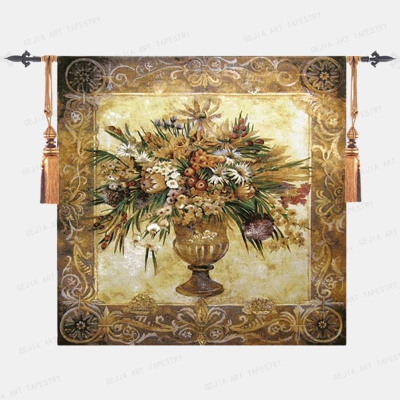 格家艺术挂毯 欧式提壁毯客厅卧室背景墙装饰挂画 托斯卡纳盆,居家布艺,挂毯/壁毯,淘宝优惠券,粉丝福利购,淘宝优惠卷