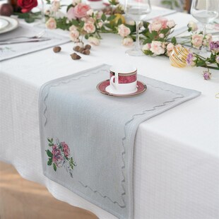 lund全棉提餐垫法式端吸水隔热西餐垫儿童学生餐垫瓶垫