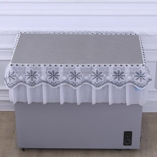 冰柜遮盖盖布翻盖式防尘新款长方形顶盖垫家用小冰柜盖垫盖布盖巾
