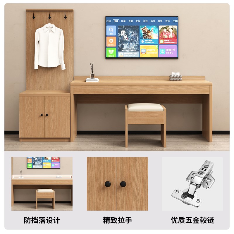 酒店家具全套宾馆电视柜行李柜组合旅馆民宿专用桌子标间卧室定制