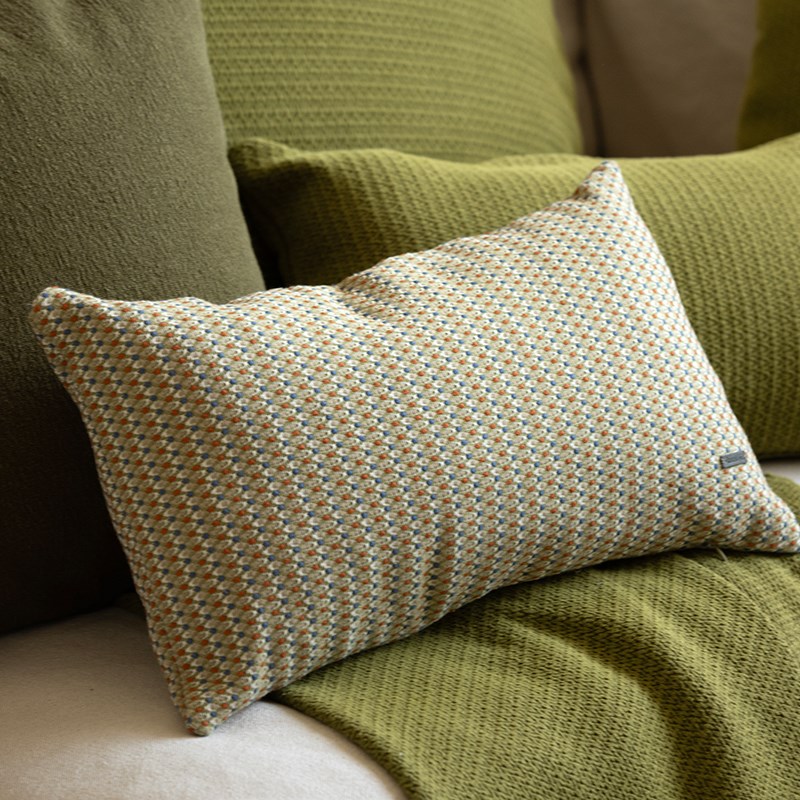 春树靠垫 Refresh芮夫 腰枕沙发床头柔软装饰护腰绿色靠垫